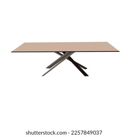 Tables and chairs on white background.tables on the background white.Tables furniture of wood, interior wooden desks.Dining table with chairs on white background.Table isolated in white background.