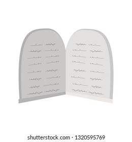 Tables stone of the law. Vector illustration design