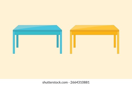 Ilustración vectorial de uso de la mesa.