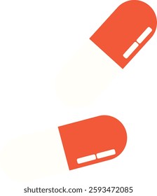 Tablet Addiction Illustrastion simple Icon
