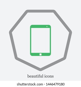 The tablet ahd phone vector icon. The symbol of call , calling and phone sign.