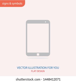 The tablet ahd phone vector icon. The symbol of call , calling and phone sign.