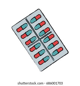 tablet antibiotic vitamin capsule packaging for the medicine