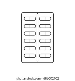tablet antibiotic vitamin capsule packaging for the medicine