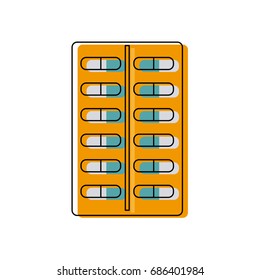 tablet antibiotic vitamin capsule packaging for the medicine