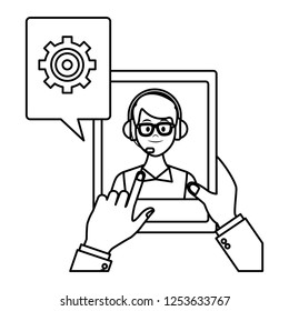 tablet assistance icon
