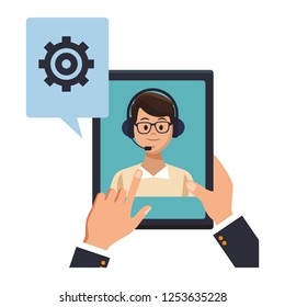 tablet assistance icon