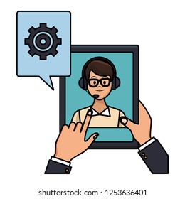 tablet assistance icon
