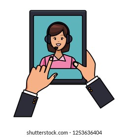 tablet assistance icon