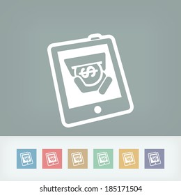 Tablet bank icon