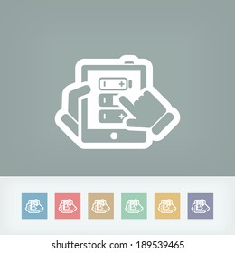 Tablet battery concept