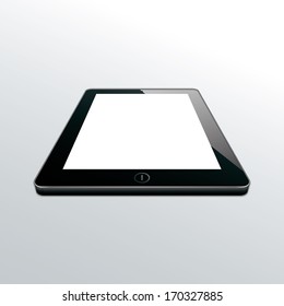 tablet black. perspective view. vector. eps10