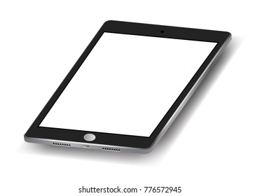 tablet with blank screen