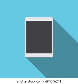 Tablet Blank Screen Computer Digital Device Icon Vector Illustration