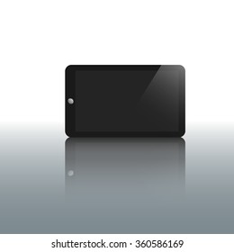 tablet blank screen display- vector