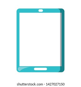 Tablet blank screen mobile computer technology symbol illustration editable image