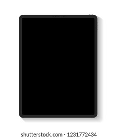 Tablet with blank screens isolated . showcase your work in modern style.