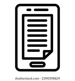Tablet book reading icon outline vector. Online study. Digital online