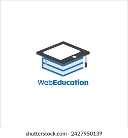 Tablet Books Net Education Vektor Logo Vorlage