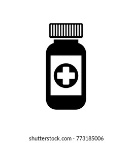 Tablet bottle icon
