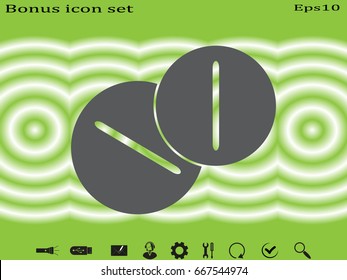 tablet, capsule, icon, vector illustration eps10