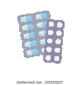 Tablet and capsule medicine.Vector illustration that is easy to edit.
