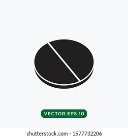 tablet capsule vector icon design concept
