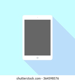 Tablet computer with blank screen in ipad style. Vector illustration, EPS10.