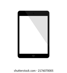Tablet computer with blank white screen