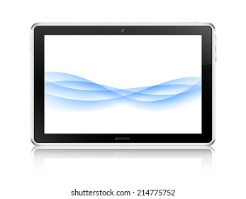 Tablet computer concept. Vector illustration.