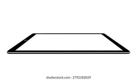 A tablet computer device screen