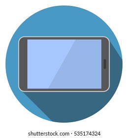 Tablet Computer Flat Icon Vector Illustration
