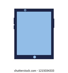 tablet computer gadget on white background