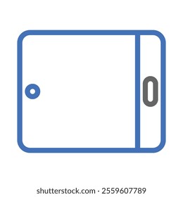 Tablet computer icon. Concept of technology, communication, and digital device.