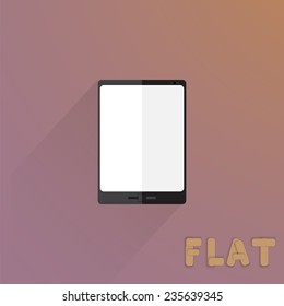 Tablet computer icon. Flat design style. Made in vector illustration