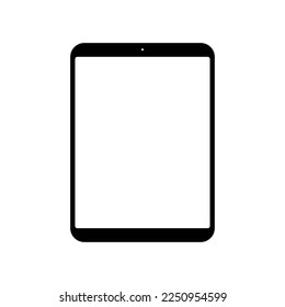 tablet computer isolated on white background
