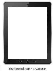 Tablet computer isolated in a white background. To present your application.