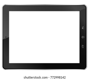 Tablet computer isolated in a white background