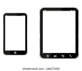 tablet computer and mobile phone