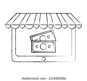 tablet computer online buy banknote money