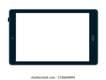 Tablet computer to order products online flat icon vector isolated