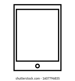 Tablet Computer Outline Icon Symbol