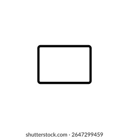 Silhueta do computador do tablet, pode usar para o pictograma, logotipo, aplicativos, maquete acima, sinal, ícone, símbolo ou elemento de design gráfico. Estilo Plano. Ilustração de vetor