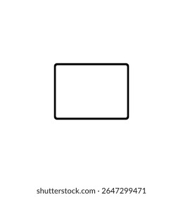 Tablet Computer Silhouette, can use for Pictogram, Logo, Apps, Mock Up, Sign, Icon, Symbol or Graphic Design Element. Flat Style. Vector Illustration