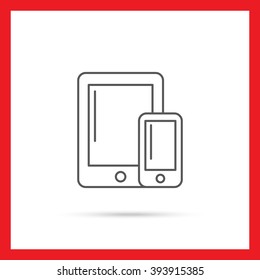 Tablet computer and smartphone