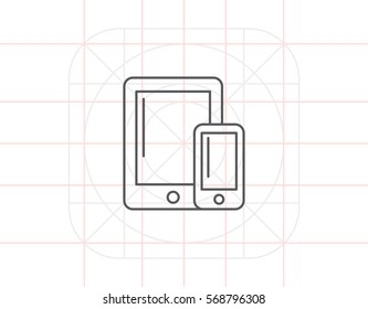 Tablet computer and smartphone