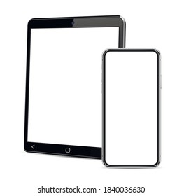 Tablet computer and smartphone template for adaptive design presentation