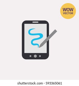 Tablet computer with stylus