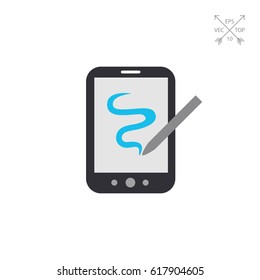 Tablet computer with stylus