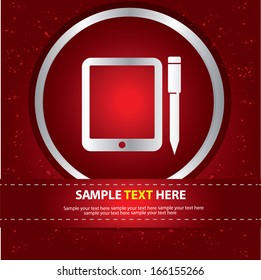 Tablet computer symbol,vector
